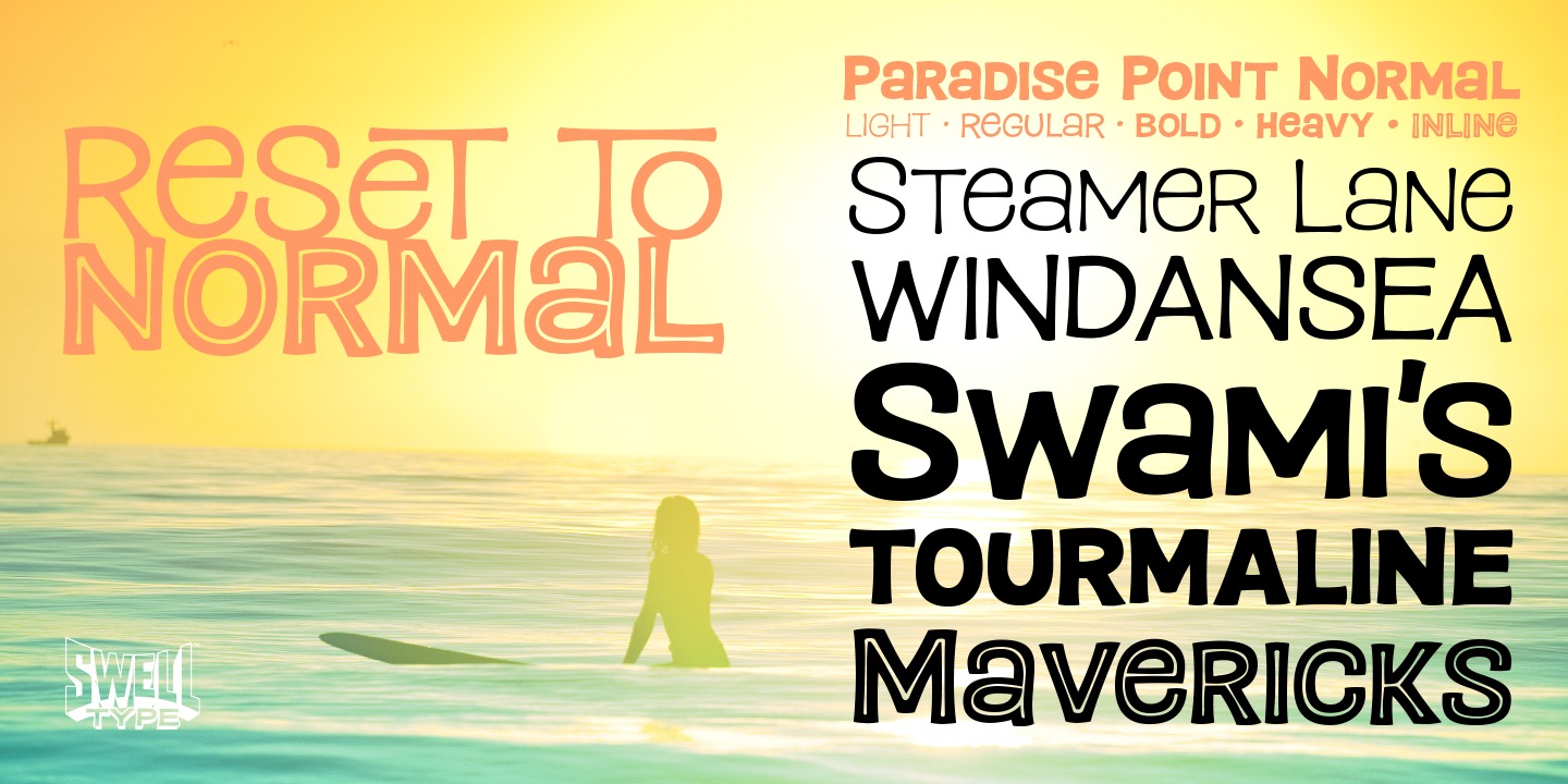Paradise Point Compressed Heavy Font preview